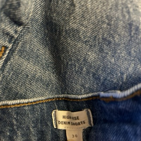 Madewell Blue High-Rise Denim Shorts Women’s Size 30 - Picture 4 of 4